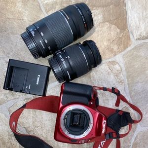Canon eos t5 rebel. Two lenses everything is like brand new
